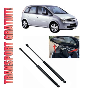 Set 2 amortizoare portbagaj haion OPEL MERIVA A MPV (X03) din 2003-2010, 2 bucati, MAGNUM TECHNOLOGY, 4 stickere auto OPEL