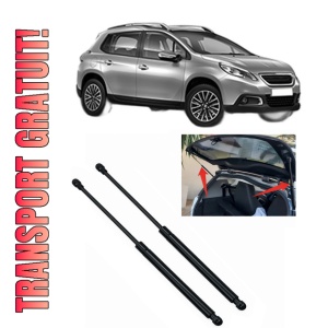Set 2 amortizoare portbagaj haion PEUGEOT 2008 I (CU_) din 2013-2019, 2 bucati, MAGNUM TECHNOLOGY, 4 stickere auto PEUGEOT