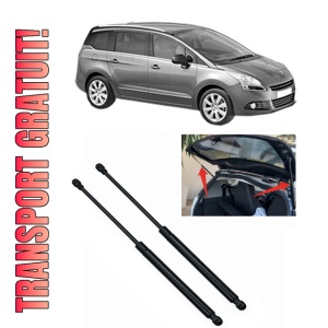 Set 2 amortizoare portbagaj haion PEUGEOT 5008 (0U_, 0E_) din 2009-2017, 2 bucati, MAGNUM TECHNOLOGY, 4 stickere auto PEUGEOT