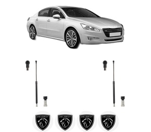 Set 2 amortizoare portbagaj haion PEUGEOT 508 I (8D_) din 2010-2018, 2 bucati, KROSNO, 4 stickere auto PEUGEOT v1435
