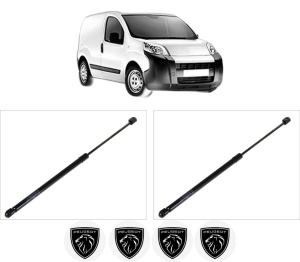 Set 2 amortizoare portbagaj haion PEUGEOT BIPPER (AA_) din 2008-2010, 2 bucati, KROSNO, 4 stickere auto PEUGEOT v2995