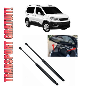 Set 2 amortizoare portbagaj haion PEUGEOT RIFTER din 2018-2023, 2 bucati, KROSNO, 4 stickere auto PEUGEOT