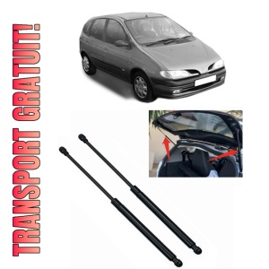 Set 2 amortizoare portbagaj haion RENAULT MEGANE Scénic (JA0/1_) din 1998-1999, 2 bucati, MAGNUM TECHNOLOGY, 4 stickere auto RENAULT
