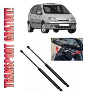 Set 2 amortizoare portbagaj haion RENAULT SCENIC I MPV (JA0/1_, FA0_) din 1999-2003, 2 bucati, MAGNUM TECHNOLOGY, 4 stickere auto RENAULT