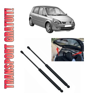 Set 2 amortizoare portbagaj haion RENAULT SCENIC III (JZ0/1_) din 2008-2016, 2 bucati, KROSNO, 4 stickere auto RENAULT
