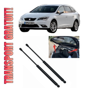 Set 2 amortizoare portbagaj haion SEAT LEON ST Estate Van (5F8) din 2014-2020, 2 bucati, KROSNO, 4 stickere auto SEAT