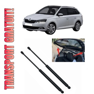 Set 2 amortizoare portbagaj haion SKODA FABIA III Estate (NJ5) din 2014-2022, 2 bucati, KROSNO, 4 stickere auto SKODA
