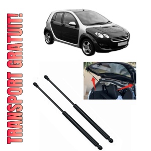 Set 2 amortizoare portbagaj haion SMART FORFOUR (454) din 2004-2006, 2 bucati, KROSNO, 4 stickere auto SMART