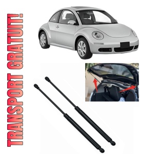 Set 2 amortizoare portbagaj haion Volkswagen NEW BEETLE (9C1, 1C1) din 1998-2010, 2 bucati, MAGNUM TECHNOLOGY, 4 stickere auto Volkswagen