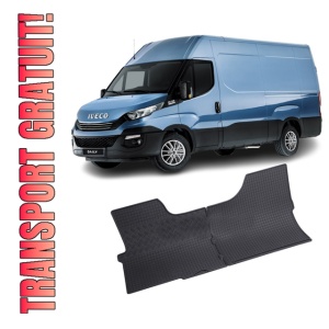 Set 2 covorase Iveco Daily 2/3M 2014-prezent, din cauciuc 100%, compatibile cu autoturismul Iveco Daily
