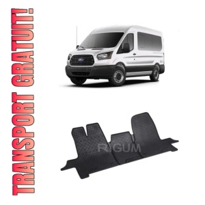 Set 3 covorase Ford Tourneo Custom (1+2) 3M 2012-2018, din cauciuc 100%, compatibile cu autoturismul FORD Tourneo
