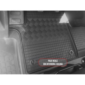 Set 3 covorase Opel Vivaro 2/3M 2020-prezent, din cauciuc 100%, compatibile cu autoturismul OPEL Vivaro v5192