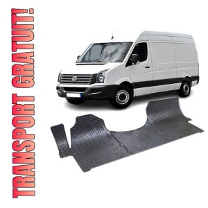 Set 3 covorase Volkswagen Crafter 3M 2006-2018, din cauciuc 100%, compatibile cu autoturismul Volkswagen Crafter