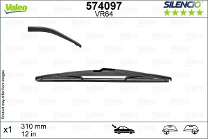 Set 3 stergatoare KIA CEE'D SW (ED) din 2007 - 2012, pentru parbriz si luneta fata si spate auto, Valeo Silencio, din cauciuc siliconat rezistent, 4 Stickere Auto KIA v12121