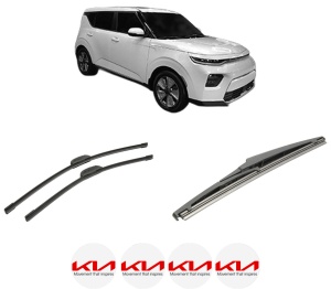 Set 3 stergatoare KIA SOUL III Cargo (SK3) din 2020, pentru parbriz si luneta fata si spate auto, Bosch Twin-Aerotwin Retrofit, din cauciuc siliconat rezistent, 4 Stickere Auto KIA - Img 2