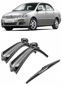 Set 3 stergatoare parbriz si luneta AR139S (600mm x 400mm) pentru Toyota Corolla (E12) (10.02-08.08) Bosch accesorii pentru autoturismul tau - masina v217744