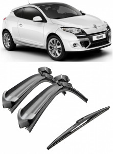 Set 3 stergatoare parbriz si luneta Bosch Aerotwin pentru Renault Megane III (DZ) Coupe (11.09 -) Bosch accesorii pentru autoturismul tau - masina v219841