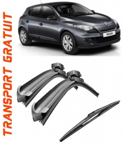 Set 3 stergatoare parbriz si luneta Bosch Aerotwin pentru Renault Megane III (BZ) Hatchback (11.08 - 05.17) Bosch accesorii pentru autoturismul tau - masina v219807