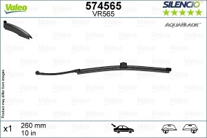 Set 3 stergatoare VOLVO V60 II Cross Country (227) din 2018 - 2021, pentru parbriz si luneta fata si spate auto, Valeo AquaBlade, din cauciuc siliconat rezistent, 4 Stickere Auto VOLVO v12085