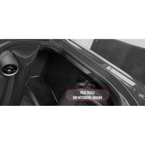 Set 4 covorase Alfa Romeo Giulia 4X2 2020-2025, din cauciuc 100%, compatibile cu autoturismul ALFA ROMEO Giulia v346