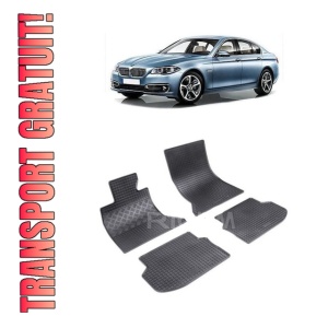 Set 4 covorase Bmw Seria 5 Sedan / Touring 2010-2013, din cauciuc 100%, compatibile cu autoturismul BMW Seria 5