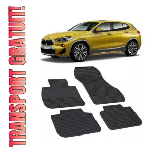 Set 4 covorase Bmw Seria X1 2022-prezent, din cauciuc 100%, compatibile cu autoturismul BMW Seria X1