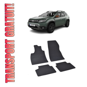 Set 4 covorase Dacia Duster Lpg 2024-prezent, din cauciuc 100%, compatibile cu autoturismul DACIA Duster