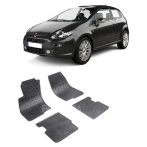 Set 4 covorase Fiat Punto Evo 2009-2012, din cauciuc 100%, compatibile cu autoturismul FIAT Punto v672