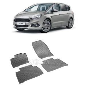 Set 4 covorase Ford S-Max 2015-prezent, din cauciuc 100%, compatibile cu autoturismul FORD S-Max v1896