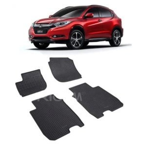 Set 4 covorase Honda Hr-V 2015-2022, din cauciuc 100%, compatibile cu autoturismul HONDA HR-V v1134
