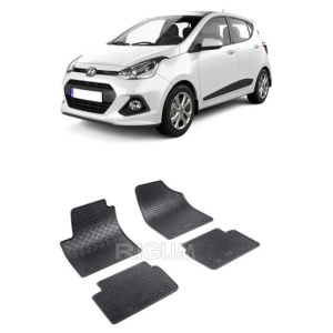 Set 4 covorase Hyundai I10 2008-2013, din cauciuc 100%, compatibile cu autoturismul HYUNDAI i10 v5975