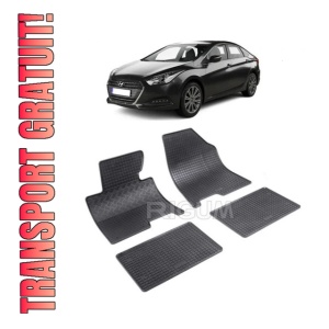 Set 4 covorase Hyundai I40 2011-2019, din cauciuc 100%, compatibile cu autoturismul HYUNDAI i40
