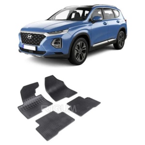 Set 4 covorase Hyundai Santa Fe 2013-2018, din cauciuc 100%, compatibile cu autoturismul HYUNDAI Santa v1249