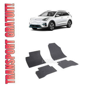 Set 4 covorase Kia Niro Hev 2019-prezent, din cauciuc 100%, compatibile cu autoturismul KIA Niro
