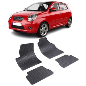 Set 4 covorase Kia Picanto 2005-2011, din cauciuc 100%, compatibile cu autoturismul KIA Picanto v5993