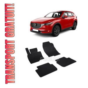 Set 4 covorase Mazda Cx-5 2017-prezent, din cauciuc 100%, compatibile cu autoturismul MAZDA CX-5