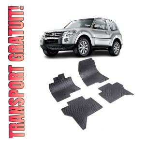 Set 4 covorase Mitsubishi Pajero 5-Usi 2006-2015, din cauciuc 100%, compatibile cu autoturismul MITSUBISHI Pajero