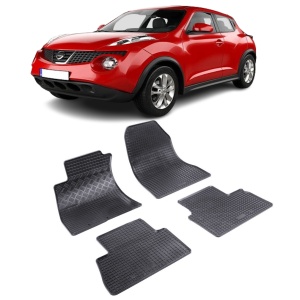 Set 4 covorase Nissan Juke 2010-2014, din cauciuc 100%, compatibile cu autoturismul NISSAN Juke v6083