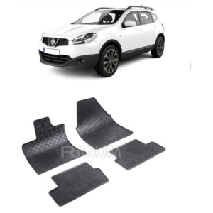 Set 4 covorase Nissan Qashqai 2007-2014, din cauciuc 100%, compatibile cu autoturismul NISSAN Qashqai v3447