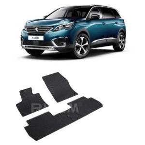 Set 4 covorase Peugeot 5008 2017-prezent, din cauciuc 100%, compatibile cu autoturismul PEUGEOT 5008 v3742