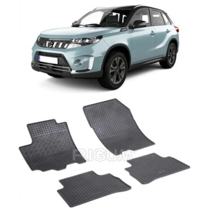 Set 4 covorase Suzuki Vitara 2015-2019, din cauciuc 100%, compatibile cu autoturismul SUZUKI Vitara v5051