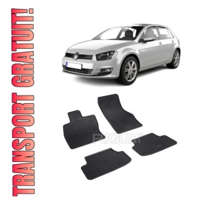 Set 4 covorase Volkswagen Golf Sportsvan 2014-2020, din cauciuc 100%, compatibile cu autoturismul Volkswagen Golf