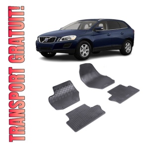 Set 4 covorase Volvo Xc60 2009-2017, din cauciuc 100%, compatibile cu autoturismul VOLVO XC60