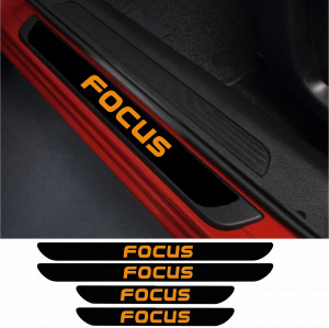 Set 4 protectii praguri auto autoadezive Focus si breloc Succes, accesorii pentru autoturismul tau - masina v246523