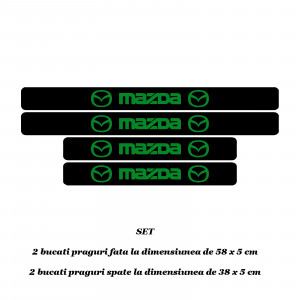 Set 4 protectii praguri auto autoadezive Mazda si breloc Succes, accesorii pentru autoturismul tau - masina v246825