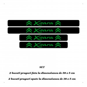 Set 4 protectii praguri auto autoadezive Xsara si breloc Succes, accesorii pentru autoturismul tau - masina v248331