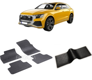 Set 5 covorase AUDI Q8 4M din 07.2018-PREZENT, cu covoras tunel median, CAROSERIE SUV, Presuri cauciuc 100%, compatibil cu autoturismul AUDI Q8 4M, Rigum - Img 2
