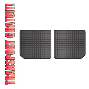 Set 5 covorase auto OPEL ZAFIRA B Box Body/MPV (A05) din 2014-2022, cu covoras tunel median, presuri auto din cauciuc, 4x Stickere auto cu OPEL