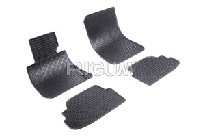 Set 5 covorase BMW SERIA 1 E82 din 2007-2013, cu covoras tunel median, CAROSERIE COUPE, Presuri cauciuc 100%, compatibil cu autoturismul BMW SERIA 1 E82, Rigum - Img 3