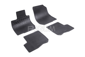 Set 5 covorase DACIA LOGAN I din 01.2007-08.2013, cu covoras tunel median, CAROSERIE COMBI, Presuri cauciuc 100%, compatibil cu autoturismul DACIA LOGAN I, Rigum - Img 3